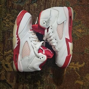 Jordan Women's Sneakers in Red and White